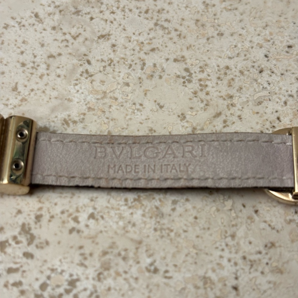 BVLGARI Authentic Brown Leather Wrap Bracelet - Picture 8 of 9